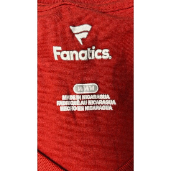 NHL Washington Capitals Women's Red Graphic Tee Medium V-Neck T-Shirt - Picture 5 of 11